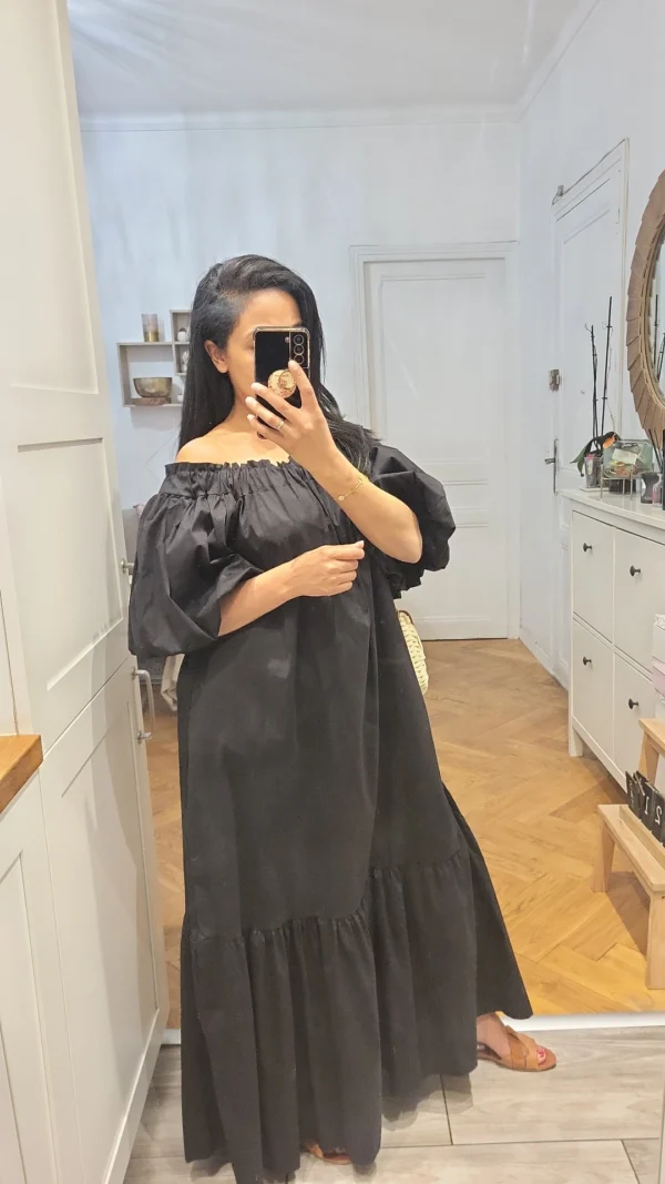 Robe longue Col bateau – Image 3
