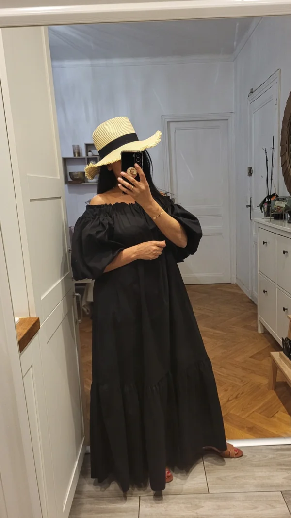 Robe longue Col bateau – Image 2