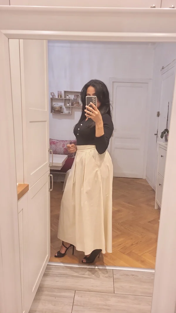 Jupe longue Beige – Image 2