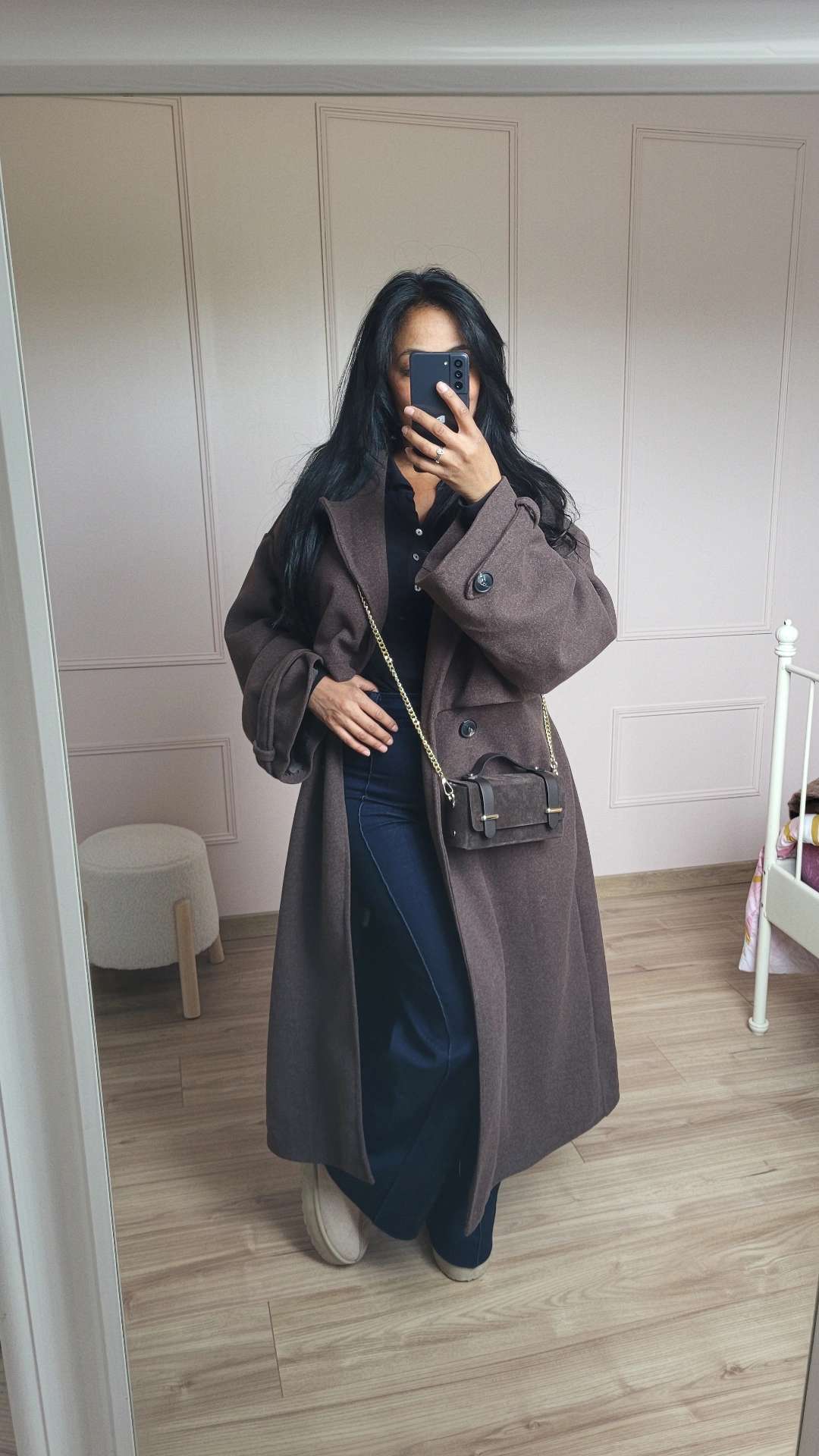 MANTEAU THE CLASSY MARRON