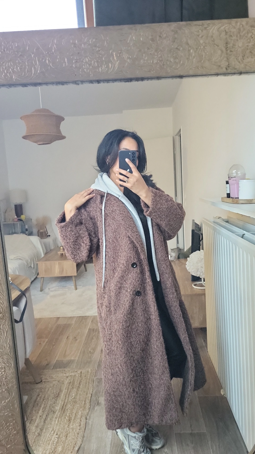 MANTEAU FLOW MARRON