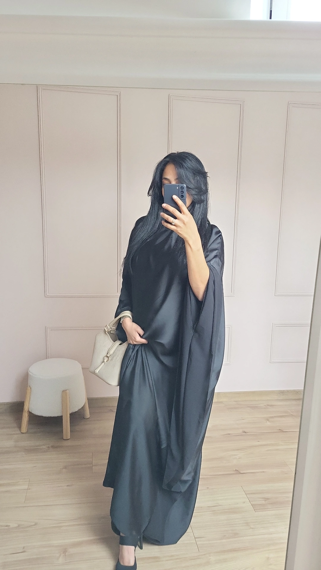 ROBE PAPILLON DE SOIE NOIRE