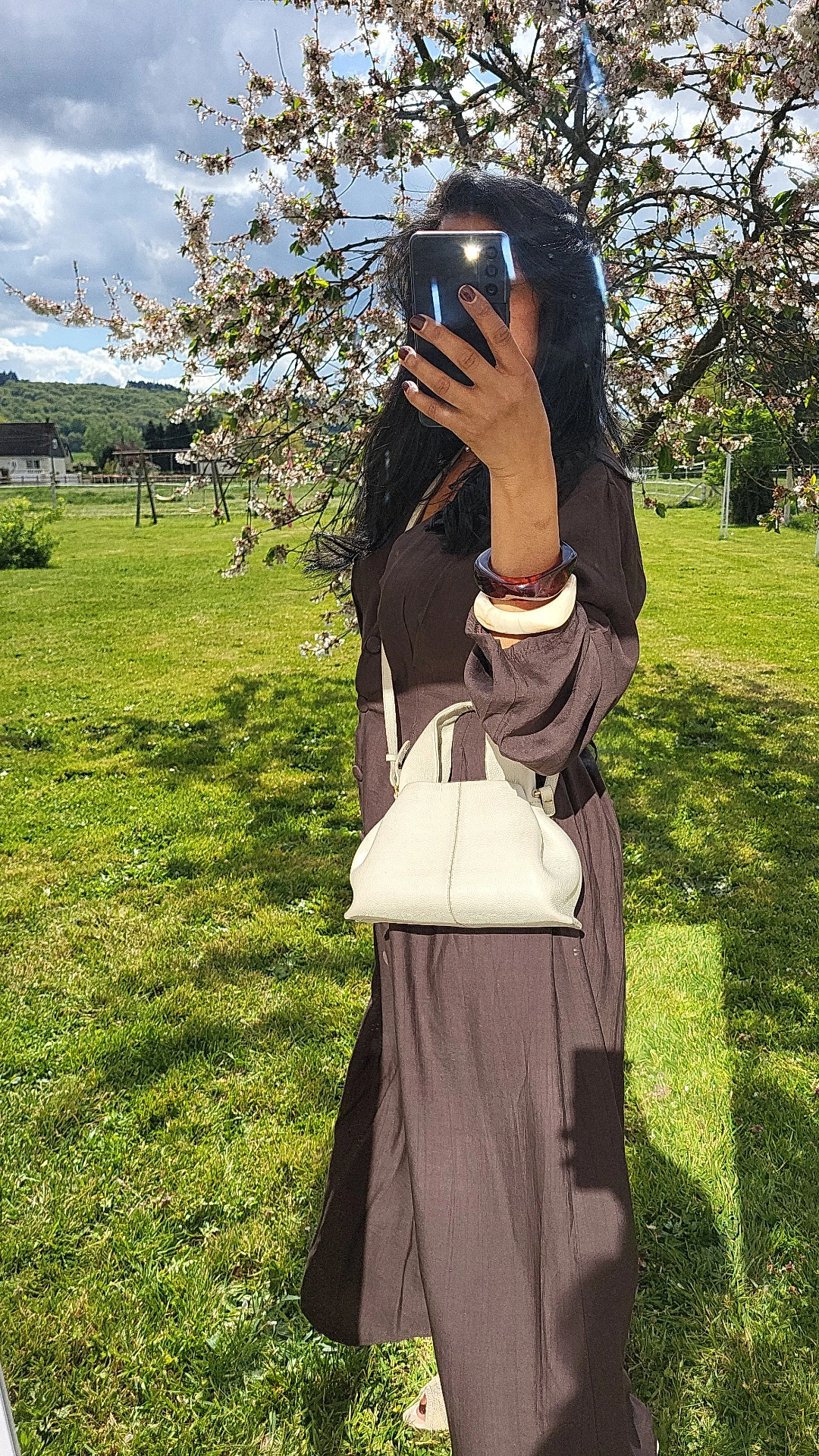 ROBE LONGUE BOHEME MARRON
