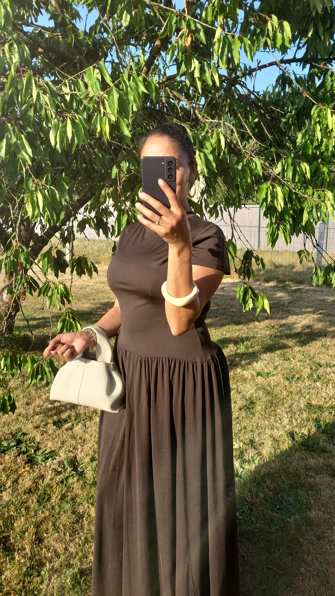 ROBE LONGUE AMELIA CHOCOLAT INTENSE