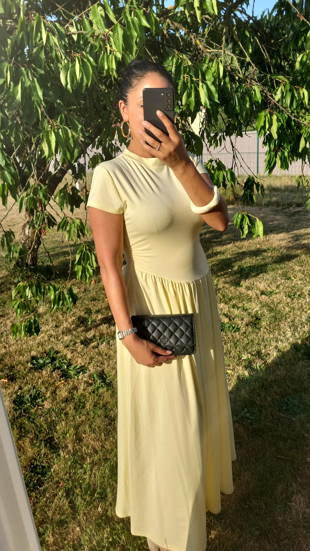 ROBE LONGUE AMELIA JAUNE BUTTER – Image 4