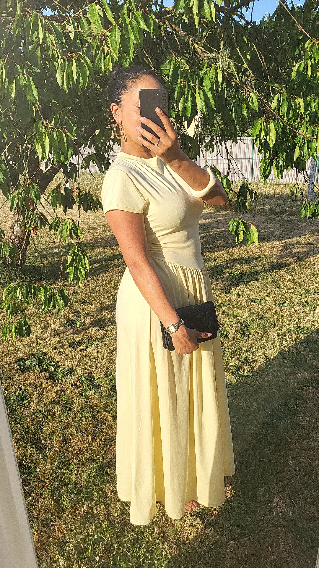 ROBE LONGUE AMELIA JAUNE BUTTER – Image 2