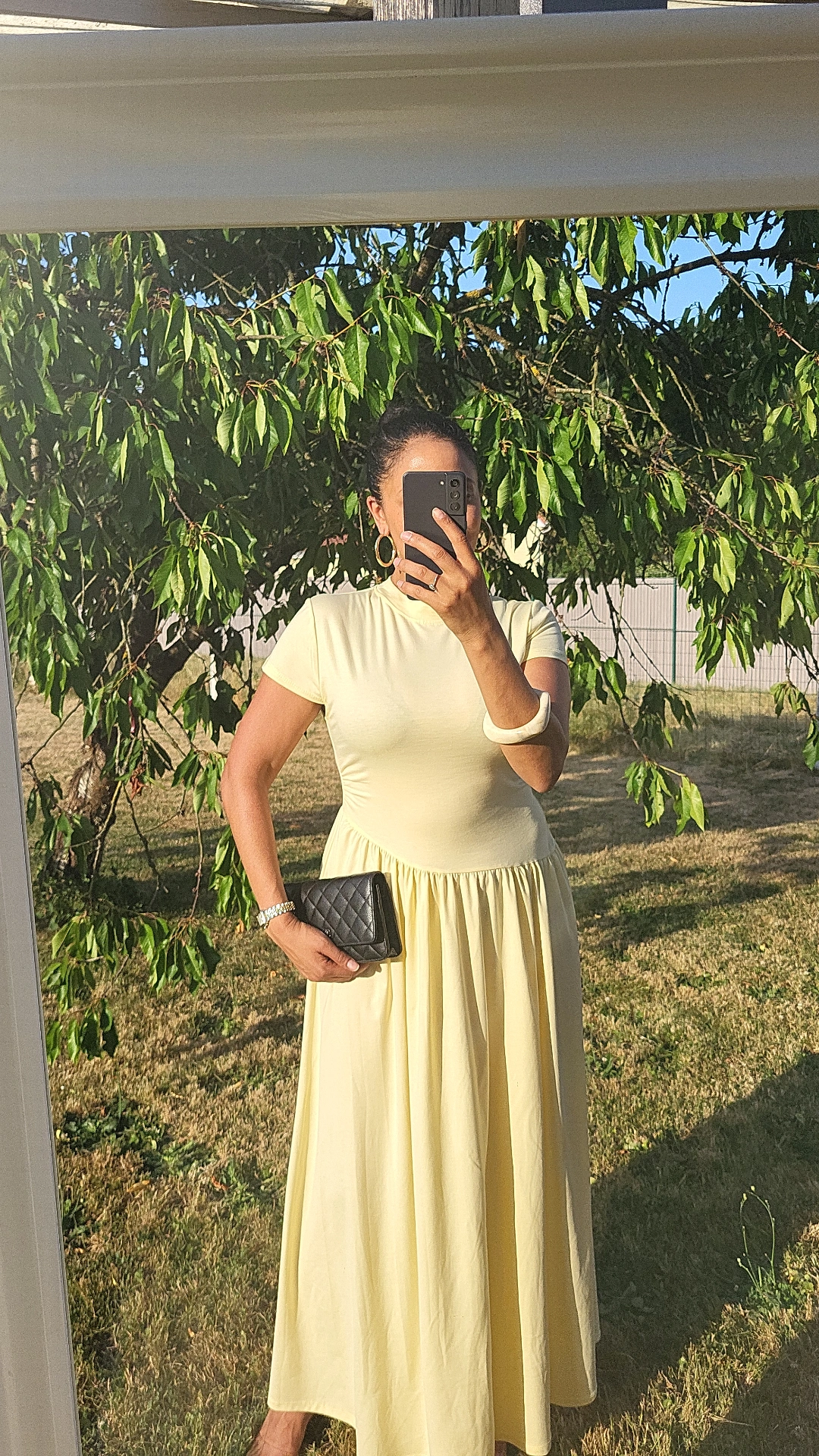 ROBE LONGUE AMELIA JAUNE BUTTER