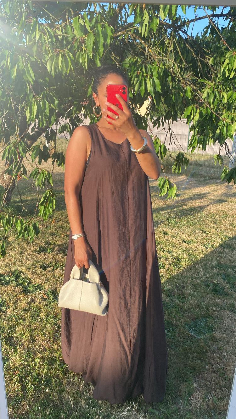 ROBE LOUBNA CHOCOLAT INTENSE
